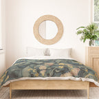 Antique French Verdure Secret Forest Garden Tapestry Duvet Cover Gallery Image 3