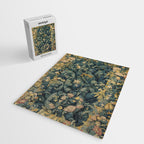 Antique French Verdure Secret Forest Garden Tapestry Jigsaw Puzzle Gallery Image 2