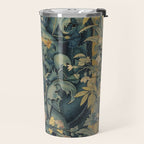Antique French Verdure Secret Forest Garden Tapestry Travel Mug Gallery Image 2
