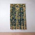 Antique French Verdure Secret Forest Garden Tapestry Window Curtain Gallery Image 3