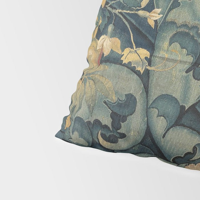 Antique French Verdure Secret Forest Garden Tapestry Pillow Sham Gallery Image 4