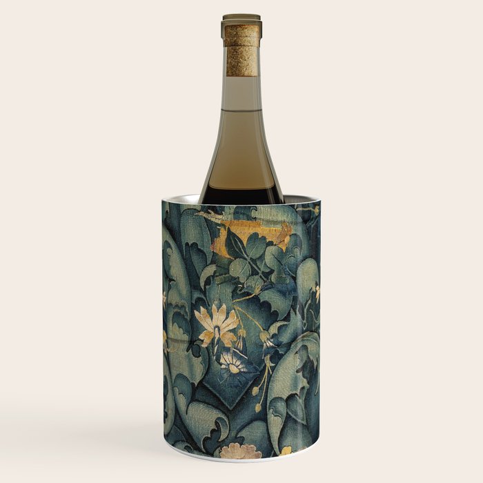 Antique French Verdure Secret Forest Garden Tapestry Wine Chiller Gallery Image 1