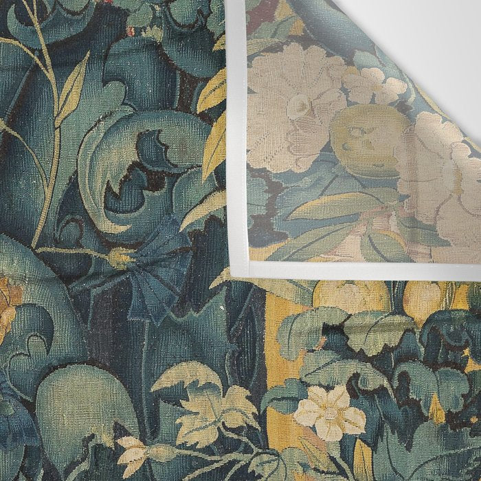 Antique French Verdure Secret Forest Garden Tapestry Wall Tapestry Gallery Image 3