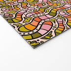 Rainbow Worms Print Welcome Mat Gallery Image 2
