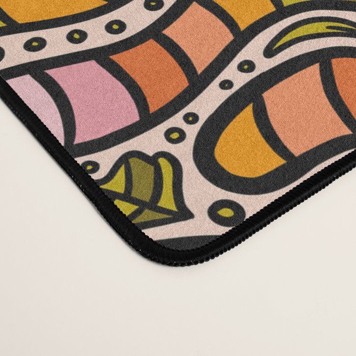 Rainbow Worms Print Desk Mat Gallery Image 4