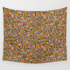 Rainbow Worms Print Wall Tapestry Gallery Image 4