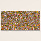 Rainbow Worms Print Desk Mat Gallery Image 3