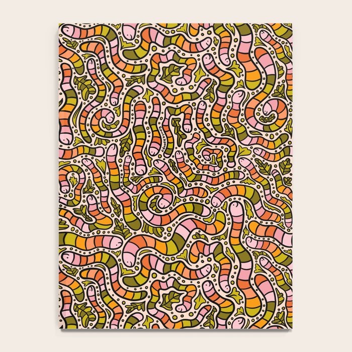 Rainbow Worms Print Notebook Gallery Image 4