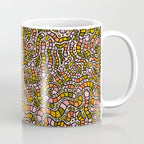Rainbow Worms Print Coffee Mug Gallery Image 1