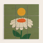 Cat and Plant 63 Blossom Day Wood Wall Art Gallery Image 1