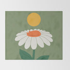Cat and Plant 63 Blossom Day Throw Blanket Gallery Image 2