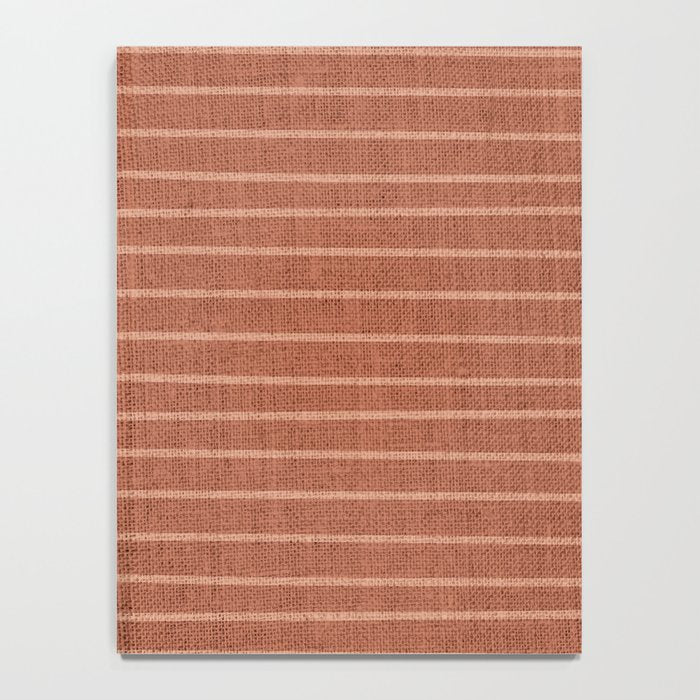 Boho, Minimal, Line Art, Stripes, Terracotta Notebook Gallery Image 4