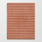 Boho, Minimal, Line Art, Stripes, Terracotta Notebook Gallery Image 4