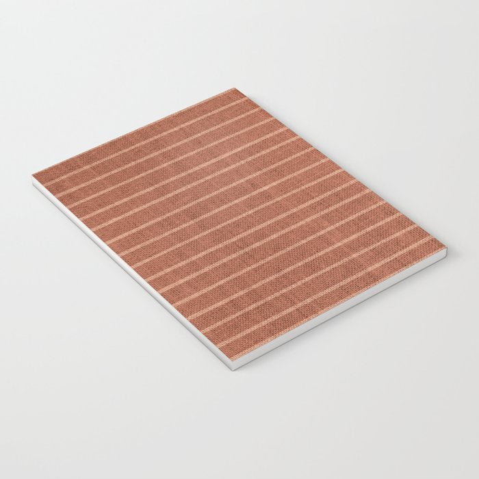 Boho, Minimal, Line Art, Stripes, Terracotta Notebook Gallery Image 3