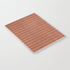 Boho, Minimal, Line Art, Stripes, Terracotta Notebook Gallery Image 3