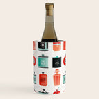 Flask Collection - Red & Turquoise Palette Wine Chiller Gallery Image 2