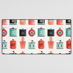 Flask Collection - Red & Turquoise Palette Desk Mat Gallery Image 3
