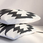 Southwestern Minimalism - Black Neutral Beige Pillow Sham Gallery Image 3
