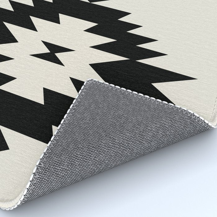 Southwestern Minimalism - Black Neutral Beige Rug Gallery Image 4