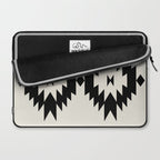 Southwestern Minimalism - Black Neutral Beige Laptop Sleeve Gallery Image 2