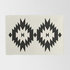 Southwestern Minimalism - Black Neutral Beige Rug Gallery Image 2