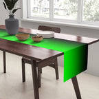 Black Lime Green Neon Nights Ombre Table Runner Gallery Image 2