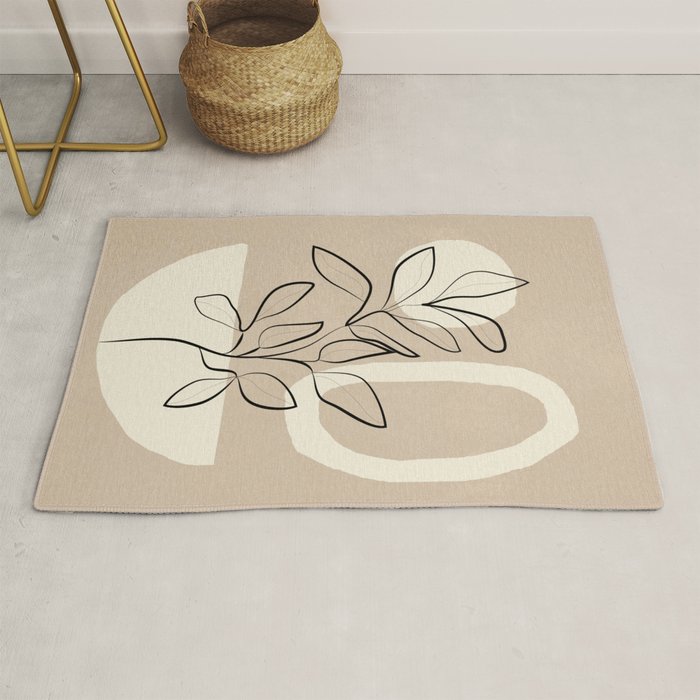 Abstract Minimal Plant 7 Rug Gallery Image 1