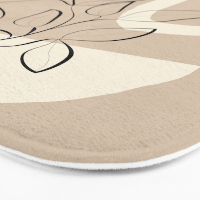 Abstract Minimal Plant 7 Bath Mat Gallery Image 3