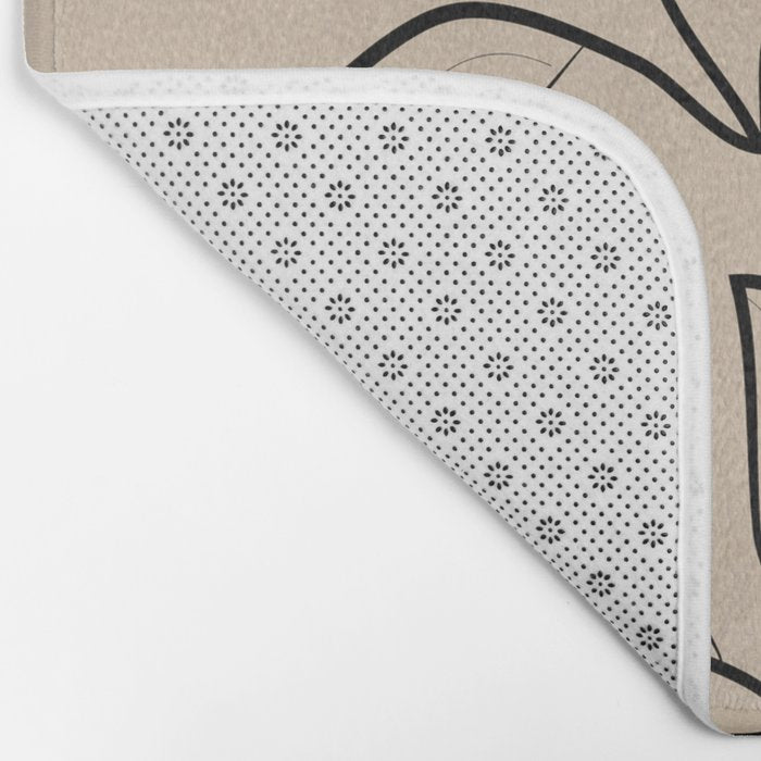 Abstract Minimal Plant 7 Bath Mat Gallery Image 2