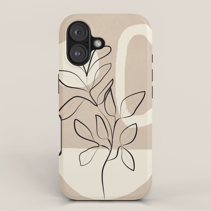 Abstract Minimal Plant 7 iPhone Case Gallery Image 1