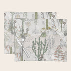 whimsical cactus landscape airy Placemat Gallery Image 1
