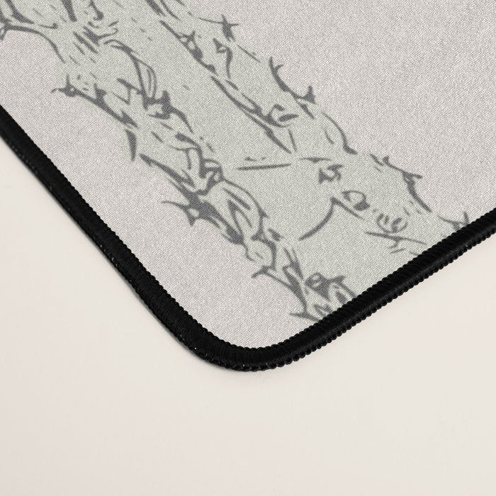 whimsical cactus landscape airy Desk Mat Gallery Image 4
