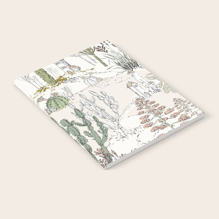 whimsical cactus landscape airy Notebook Gallery Image 1