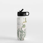 whimsical cactus landscape airy Water Bottle Gallery Image 1
