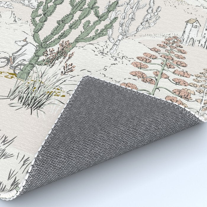 whimsical cactus landscape airy Rug Gallery Image 4