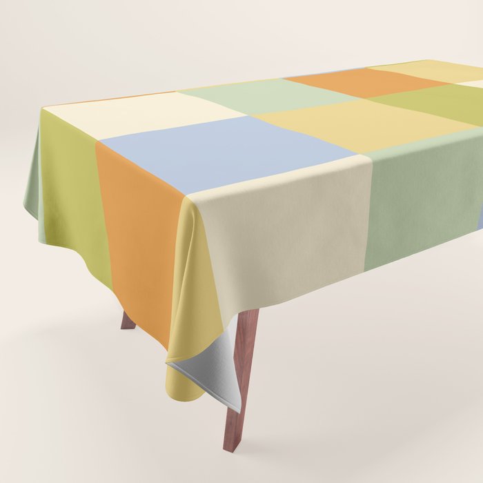 Bold Retro Checks Pattern - Large XXXVI Tablecloth Gallery Image 1