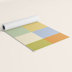 Bold Retro Checks Pattern - Large XXXVI Yoga Mat Gallery Image 2