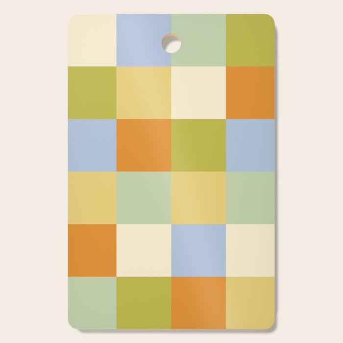 Bold Retro Checks Pattern - Large XXXVI Cutting Board Gallery Image 1