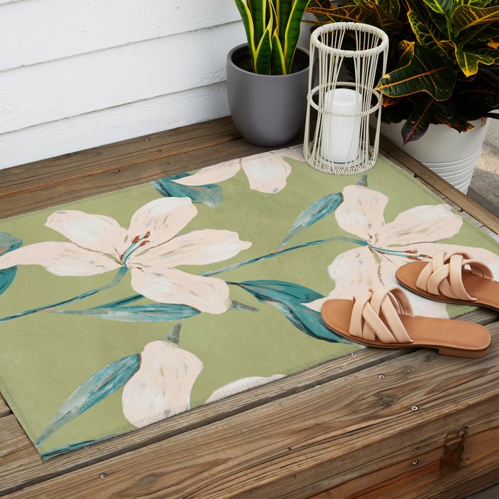 Spring Flowers 4 Outdoor Rug Gallery Image 2