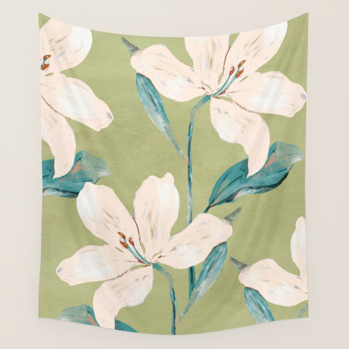 Spring Flowers 4 Wall Tapestry Gallery Image 1
