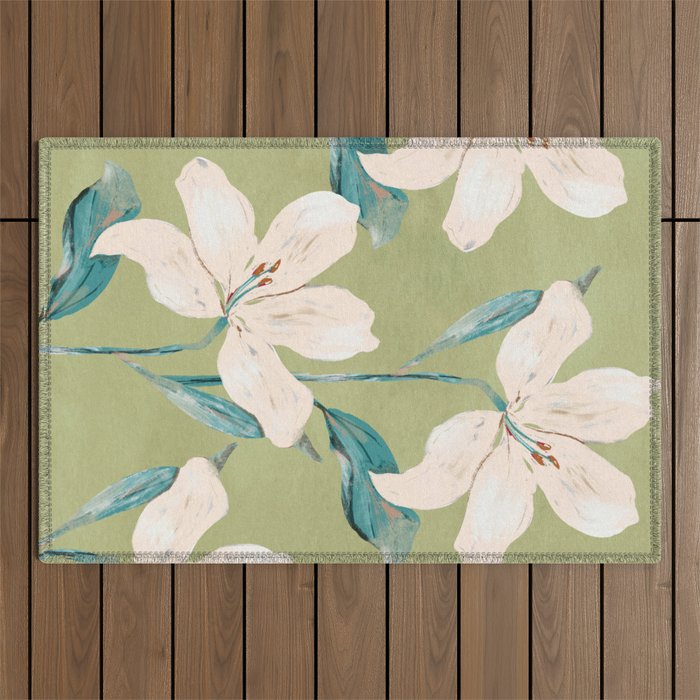 Spring Flowers 4 Outdoor Rug Gallery Image 1
