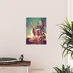 Caballero Aguila Aztec Scout Portrait painting Poster Gallery Image 2