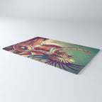 Caballero Aguila Aztec Scout Portrait painting Rug Gallery Image 3