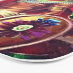 Caballero Aguila Aztec Scout Portrait painting Bath Mat Gallery Image 3