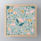 Woodland wildflowers  Mini Art Print Gallery Image 1