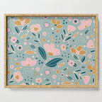 Woodland wildflowers  Serving Tray Gallery Image 1