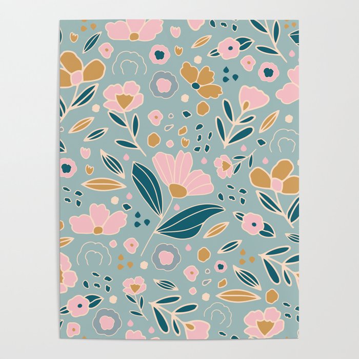 Woodland wildflowers  Poster Gallery Image 1