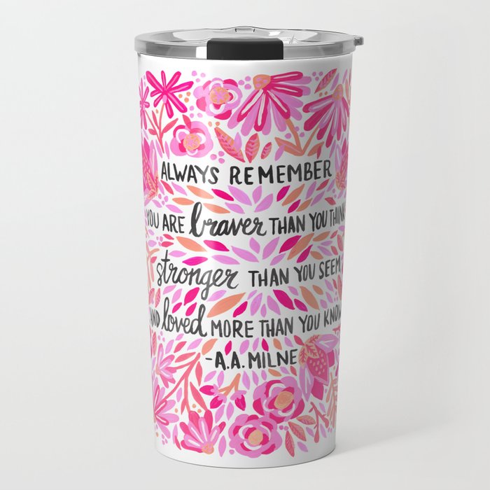 Always Remember - Pink OmbrÃ© Palette Travel Mug Gallery Image 1