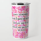 Always Remember - Pink OmbrÃ© Palette Travel Mug Gallery Image 1