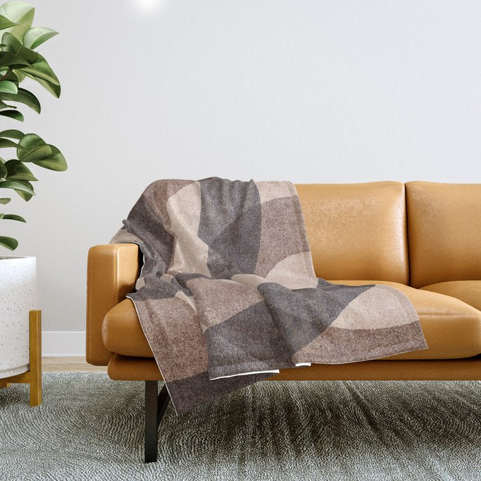 ABSTRACT ALPHABET / Decorative O Throw Blanket Gallery Image 1
